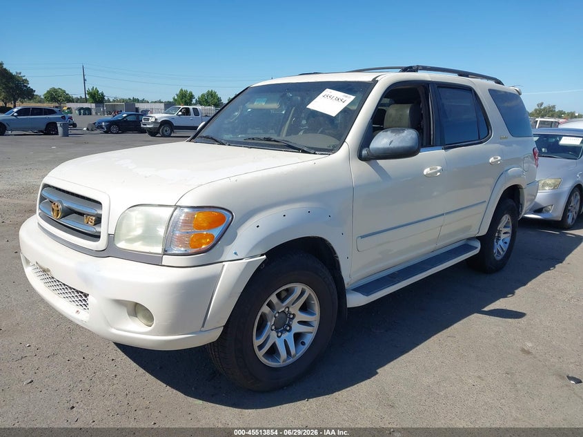 2003 Toyota Sequoia VIN 5TDBT48A83S151206 IAAI salvage auction — NORMAL WEAR, Salvage Title - Dealer (California), sold $475 on 2026-07-08 (photo 2)