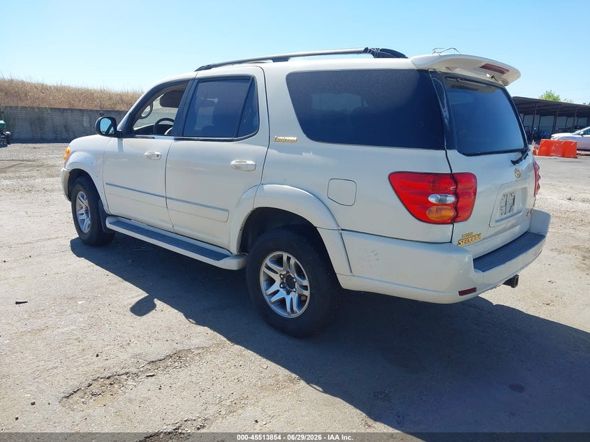 2003 Toyota Sequoia VIN 5TDBT48A83S151206 IAAI salvage auction — NORMAL WEAR, Salvage Title - Dealer (California), sold $475 on 2026-07-08 (photo 3)