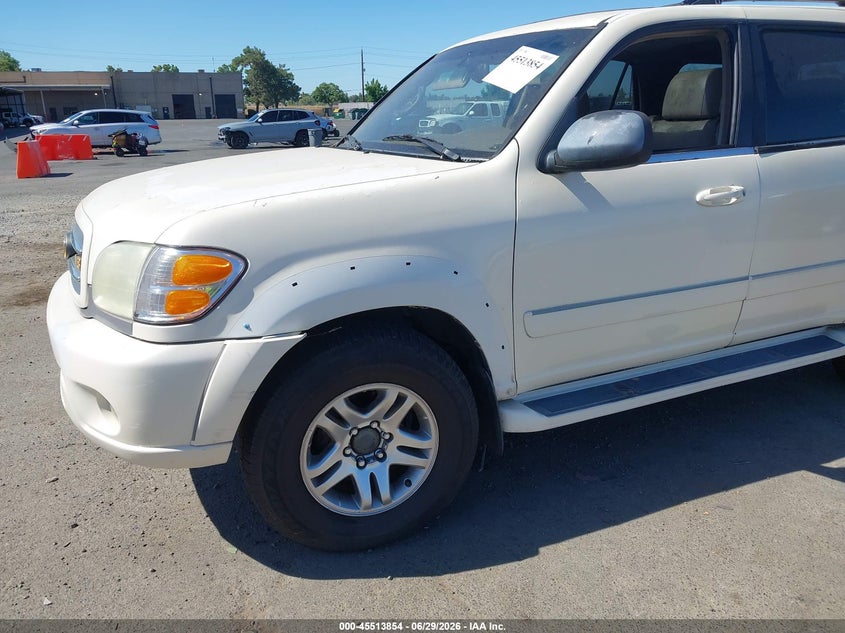 2003 Toyota Sequoia VIN 5TDBT48A83S151206 IAAI salvage auction — NORMAL WEAR, Salvage Title - Dealer (California), sold $475 on 2026-07-08 (photo 6)