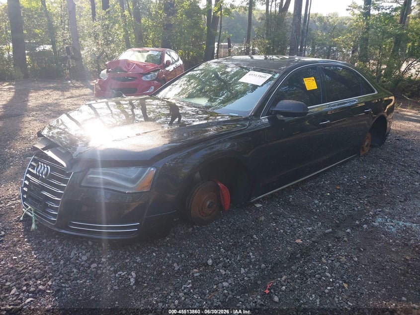 2013 Audi A8 VIN WAUR2AFD2DN019544 IAAI salvage auction — NORMAL WEAR, Clear (Virginia), sold $1,300 on 2026-07-28 (photo 2)