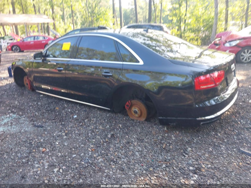 2013 Audi A8 VIN WAUR2AFD2DN019544 IAAI salvage auction — NORMAL WEAR, Clear (Virginia), sold $1,300 on 2026-07-28 (photo 3)