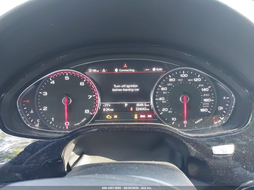 2013 Audi A8 VIN WAUR2AFD2DN019544 IAAI salvage auction — NORMAL WEAR, Clear (Virginia), sold $1,300 on 2026-07-28 (photo 7)
