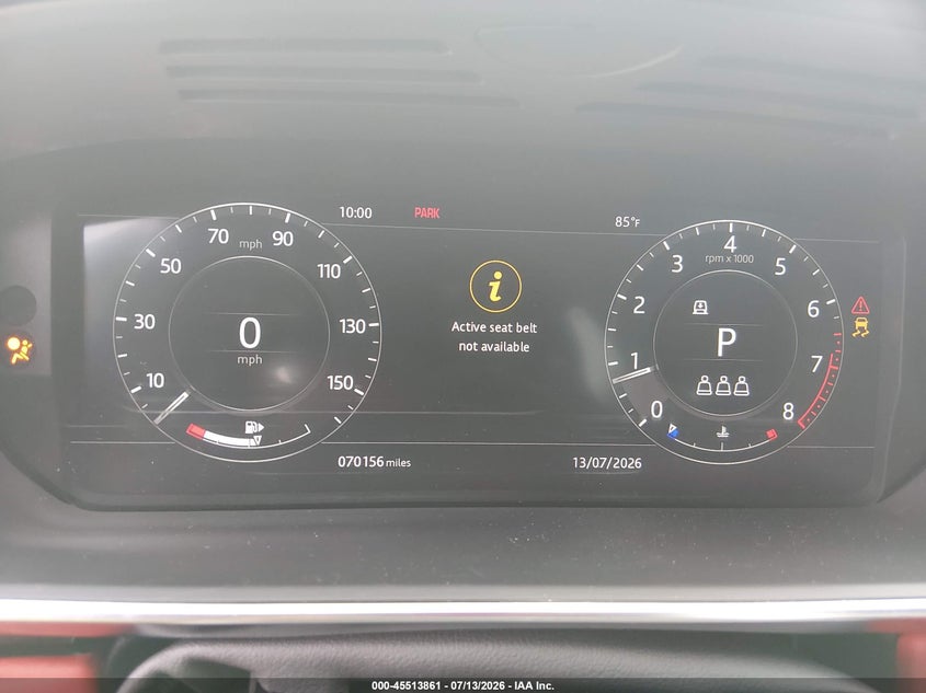 2019 Land rover Range rover sport VIN SALWS2SU2KA872430 IAAI salvage auction — STRIPPED, Salvage (Texas), sold $17,500 on 2026-09-05 (photo 7)