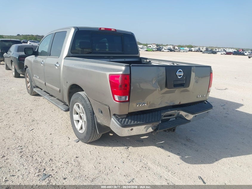 2006 Nissan TITAN VIN 1N6BA07AX6N550688 IAAI salvage auction — REAR END, Original (Texas), sold $100 on 2026-07-09 (photo 3)