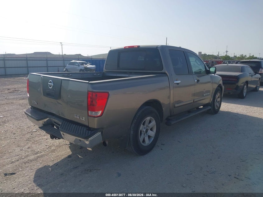 2006 Nissan TITAN VIN 1N6BA07AX6N550688 IAAI salvage auction — REAR END, Original (Texas), sold $100 on 2026-07-09 (photo 4)