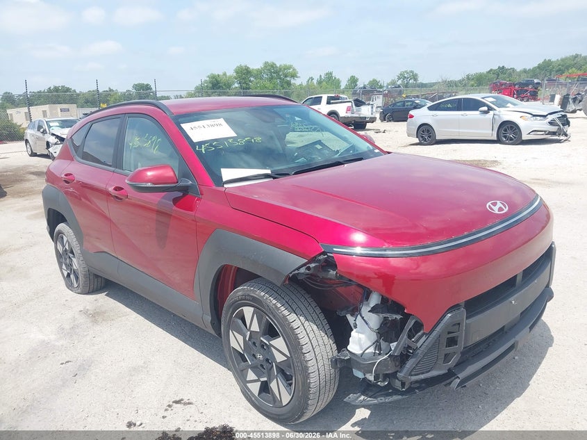 2025 Hyundai Kona VIN KM8HBCAB2SU338182 IAAI salvage auction — RIGHT FRONT, Enterprise Vehicles Clear Only (Wisconsin), sold $15,100 on 2026-07-14 (photo 1)