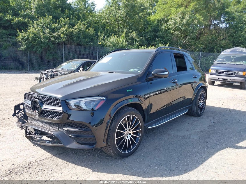 2021 Mercedes-benz Gle VIN 4JGFB8GB2MA547504 IAAI salvage auction — FRONT END, Salvage Title, sold $24,300 on 2026-07-22 (photo 2)