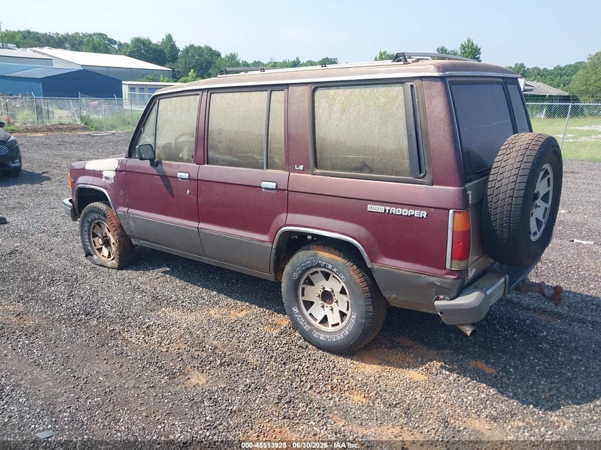 1991 Isuzu Trooper VIN JACCH58R9M7908142 IAAI salvage auction — NORMAL WEAR, Clear (South Carolina), sold $25 on 2026-07-28 (photo 3)