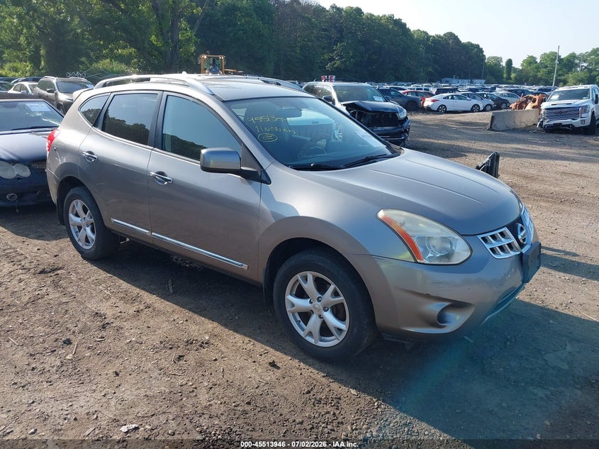 2011 Nissan Rogue VIN JN8AS5MV8BW672670 IAAI salvage auction — LEFT FRONT, Mv-907A (New York), sold $450 on 2026-07-14 (photo 1)