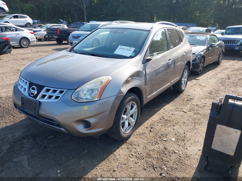2011 Nissan Rogue VIN JN8AS5MV8BW672670 IAAI salvage auction — LEFT FRONT, Mv-907A (New York), sold $450 on 2026-07-14 (photo 2)
