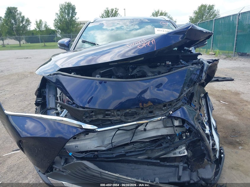 2024 Toyota Venza VIN JTEAAAAH4RJ188861 IAAI salvage auction — FRONT END, Salvage Title, sold $4,750 on 2026-07-21 (photo 6)