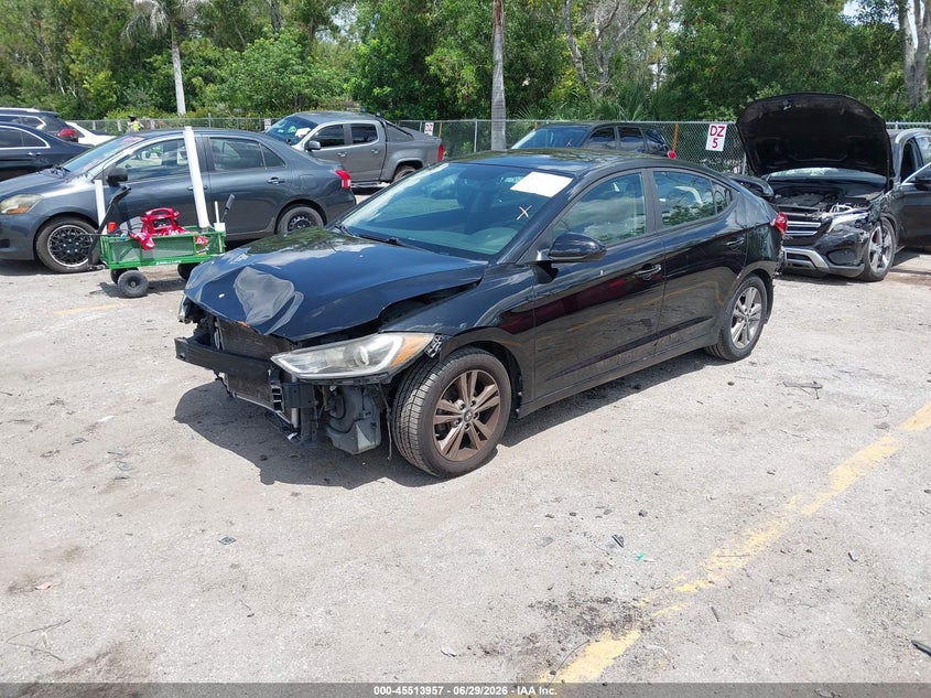 2017 Hyundai Elantra VIN KMHD84LF5HU248116 IAAI salvage auction — FRONT & REAR, Original (Texas), sold $900 on 2026-07-13 (photo 2)