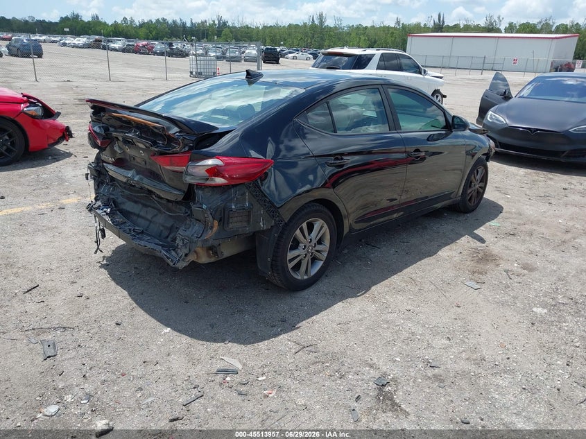 2017 Hyundai Elantra VIN KMHD84LF5HU248116 IAAI salvage auction — FRONT & REAR, Original (Texas), sold $900 on 2026-07-13 (photo 4)