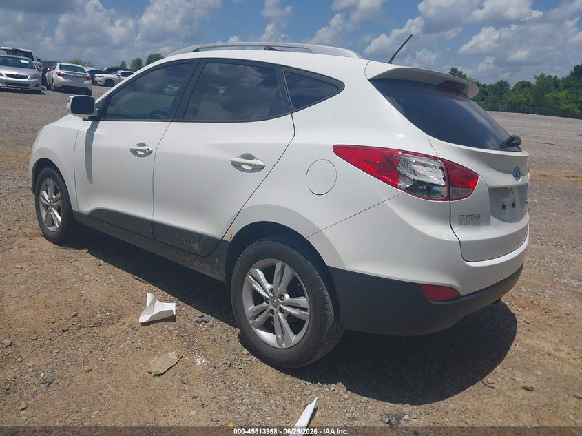2013 Hyundai Tucson VIN KM8JU3AC9DU598456 IAAI salvage auction — NORMAL WEAR, Clear (Tennessee), sold $1,700 on 2026-07-30 (photo 3)