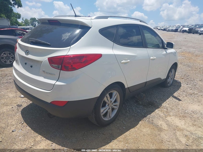 2013 Hyundai Tucson VIN KM8JU3AC9DU598456 IAAI salvage auction — NORMAL WEAR, Clear (Tennessee), sold $1,700 on 2026-07-30 (photo 4)