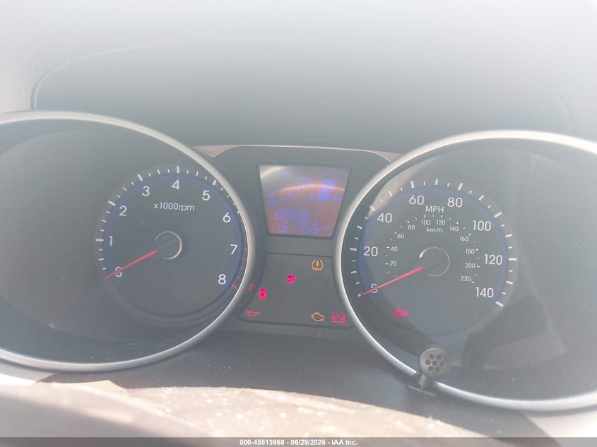 2013 Hyundai Tucson VIN KM8JU3AC9DU598456 IAAI salvage auction — NORMAL WEAR, Clear (Tennessee), sold $1,700 on 2026-07-30 (photo 7)
