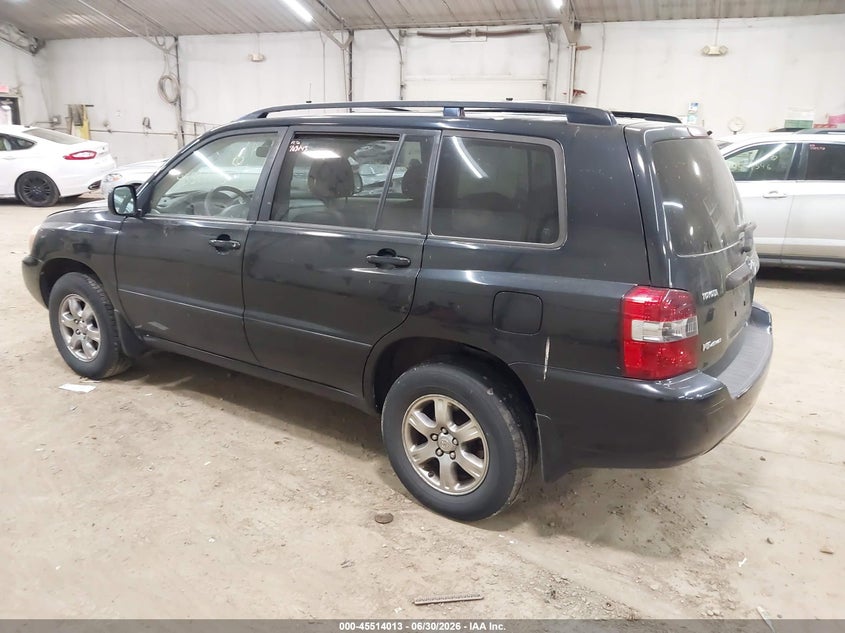2004 Toyota Highlander VIN JTEEP21A340047819 IAAI salvage auction — NORMAL WEAR, Clear (Pennsylvania), sold $700 on 2026-07-09 (photo 3)