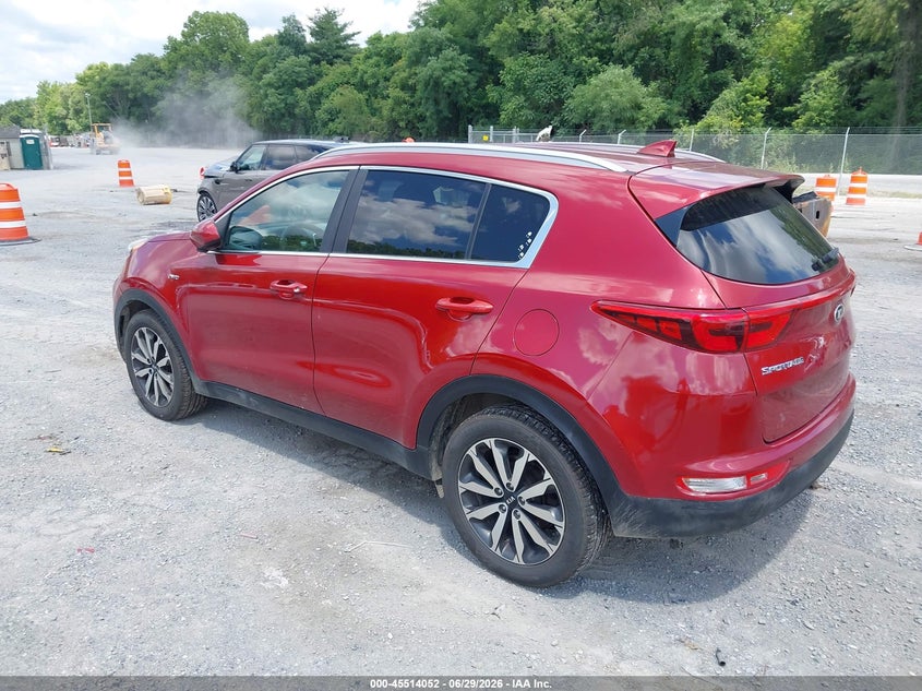 2017 Kia Sportage VIN KNDPMCAC9H7239563 IAAI salvage auction — NORMAL WEAR, Clear (Virginia), sold $1,900 on 2026-07-28 (photo 3)