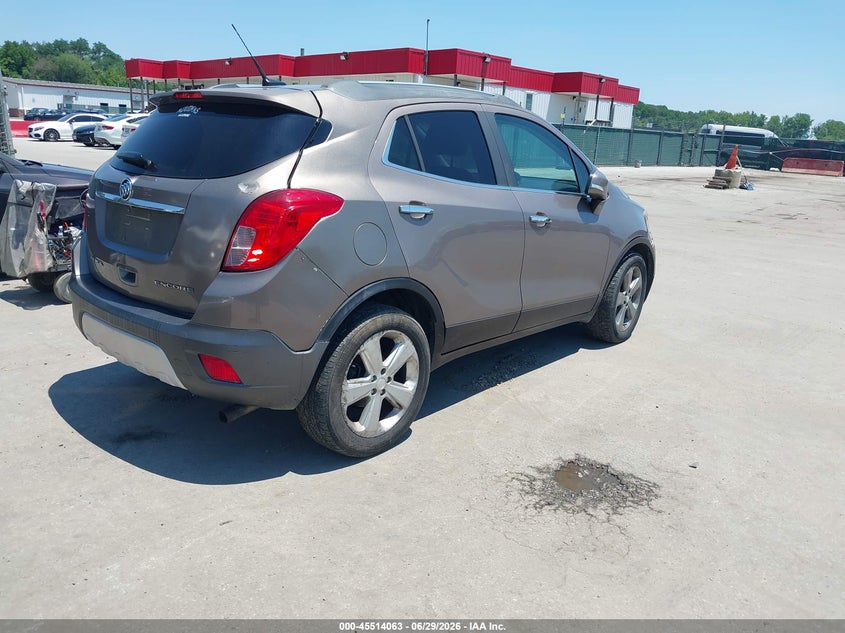 2014 Buick Encore VIN KL4CJASB7EB772595 IAAI salvage auction — NORMAL WEAR, Clear (Virginia), sold $375 on 2026-07-30 (photo 4)