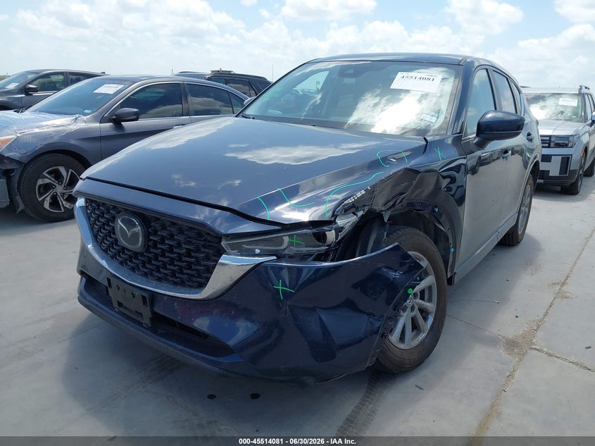 2025 Mazda Cx-5 VIN JM3KFBCL5S0679220 IAAI salvage auction — LEFT FRONT, Enterprise Vehicles Clear Only (Texas), sold $18,800 on 2026-07-07 (photo 2)