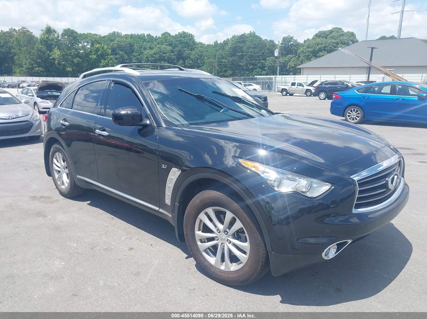 2014 Infiniti Qx70 VIN JN8CS1MW5EM413631 IAAI salvage auction — NORMAL WEAR, Clear (Georgia), sold $2,350 on 2026-07-29 (photo 1)