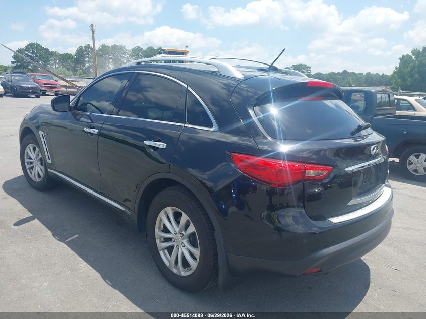 2014 Infiniti Qx70 VIN JN8CS1MW5EM413631 IAAI salvage auction — NORMAL WEAR, Clear (Georgia), sold $2,350 on 2026-07-29 (photo 3)