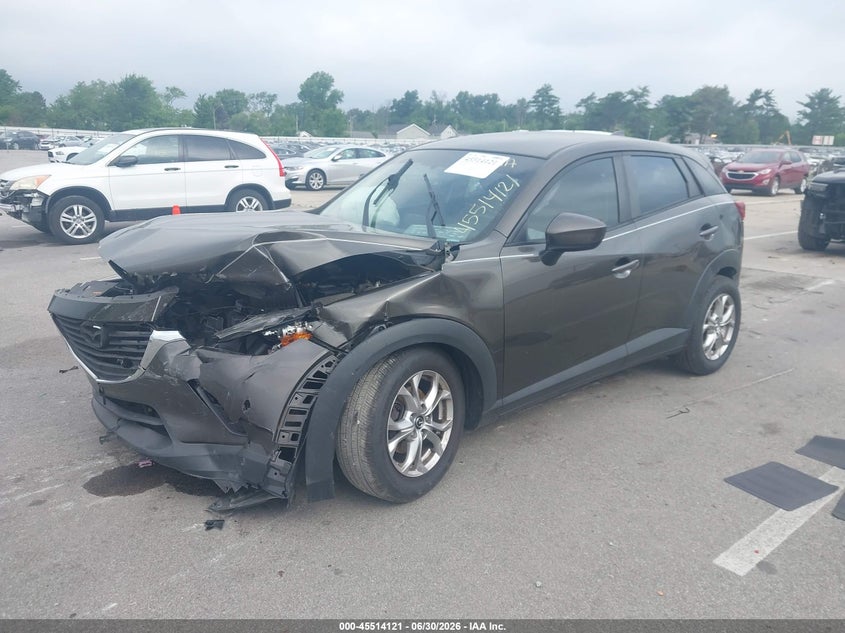 2017 Mazda Cx-3 VIN JM1DKDB73H0166862 IAAI salvage auction — FRONT END, Salvage (North Carolina), sold $1,000 on 2026-07-31 (photo 2)