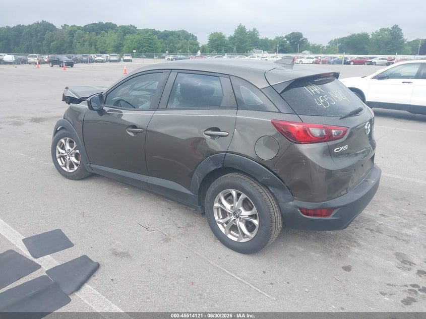 2017 Mazda Cx-3 VIN JM1DKDB73H0166862 IAAI salvage auction — FRONT END, Salvage (North Carolina), sold $1,000 on 2026-07-31 (photo 3)