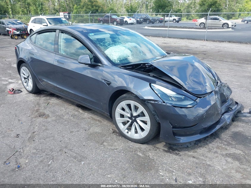 2023 Tesla Model 3 VIN 5YJ3E1EA5PF429703 IAAI salvage auction — FRONT END, Rebuildable (Florida), sold $5,100 on 2026-07-30 (photo 1)