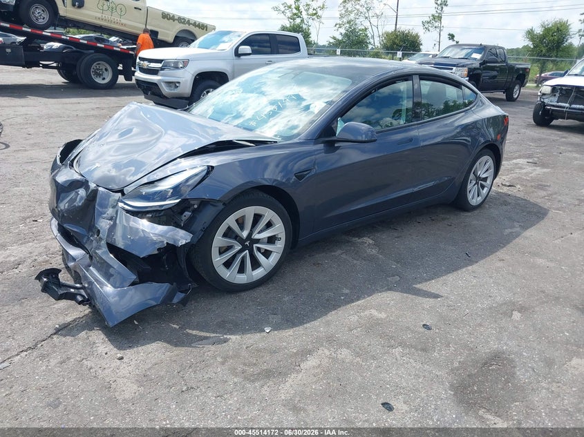 2023 Tesla Model 3 VIN 5YJ3E1EA5PF429703 IAAI salvage auction — FRONT END, Rebuildable (Florida), sold $5,100 on 2026-07-30 (photo 2)