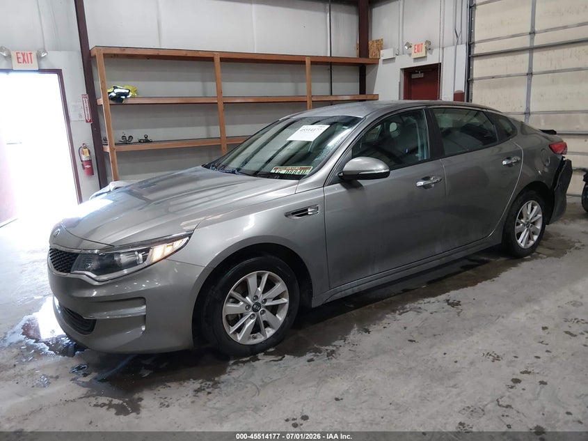 2017 Kia Optima VIN 5XXGT4L30HG168900 IAAI salvage auction — REAR END, Salvage (Idaho), sold $3,300 on 2026-07-17 (photo 2)