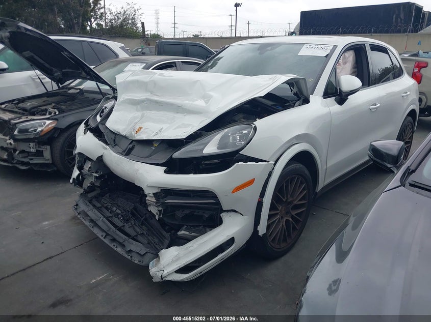 2023 Porsche Cayenne VIN WP1AA2AY9PDA04499 IAAI salvage auction — FRONT END, Salvage Title, sold $14,200 on 2026-08-26 (photo 2)