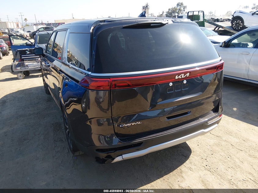 2023 Kia Carnival VIN KNDNC5H32P6298390 IAAI salvage auction — LEFT REAR, Salvage (California), sold $6,200 on 2026-07-29 (photo 3)
