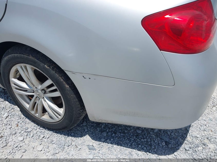 2010 Infiniti G37 VIN JN1CV6AP2AM402564 IAAI salvage auction — NORMAL WEAR, Clear (Florida), sold $700 on 2026-07-23 (photo 6)