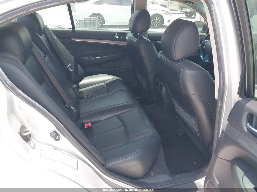 2010 Infiniti G37 VIN JN1CV6AP2AM402564 IAAI salvage auction — NORMAL WEAR, Clear (Florida), sold $700 on 2026-07-23 (photo 8)