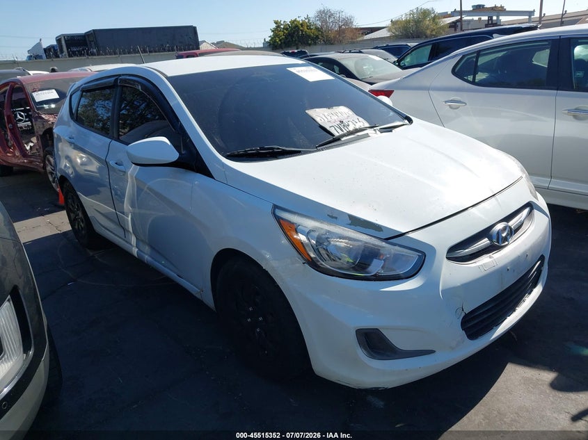 2017 Hyundai Accent VIN KMHCT5AE0HU317353 IAAI salvage auction — REAR END, Salvage Title, sold $975 on 2026-07-15 (photo 1)