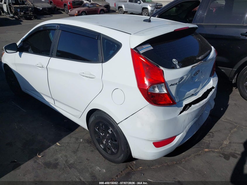 2017 Hyundai Accent VIN KMHCT5AE0HU317353 IAAI salvage auction — REAR END, Salvage Title, sold $975 on 2026-07-15 (photo 3)