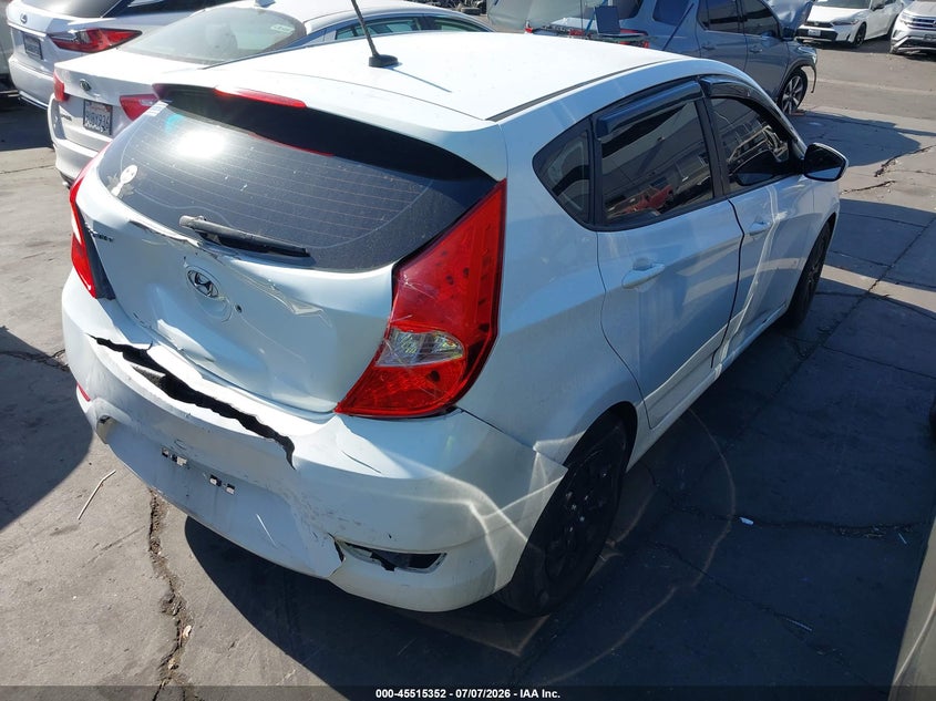 2017 Hyundai Accent VIN KMHCT5AE0HU317353 IAAI salvage auction — REAR END, Salvage Title, sold $975 on 2026-07-15 (photo 4)
