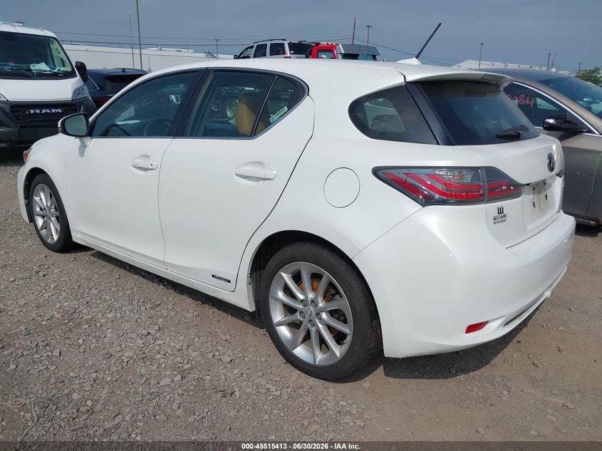 2013 Lexus Ct VIN JTHKD5BH2D2171788 IAAI salvage auction — RIGHT REAR, Mv-907A (New York), sold $2,750 on 2026-07-08 (photo 3)