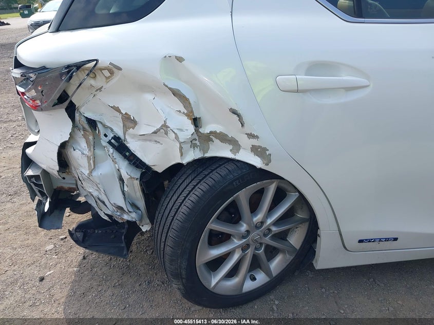 2013 Lexus Ct VIN JTHKD5BH2D2171788 IAAI salvage auction — RIGHT REAR, Mv-907A (New York), sold $2,750 on 2026-07-08 (photo 6)