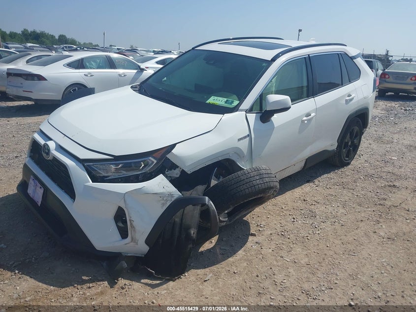 2021 Toyota Rav 4 VIN JTMR6RFV9MD509967 IAAI salvage auction — FRONT END, Salvage Title, sold $10,100 on 2026-08-01 (photo 2)