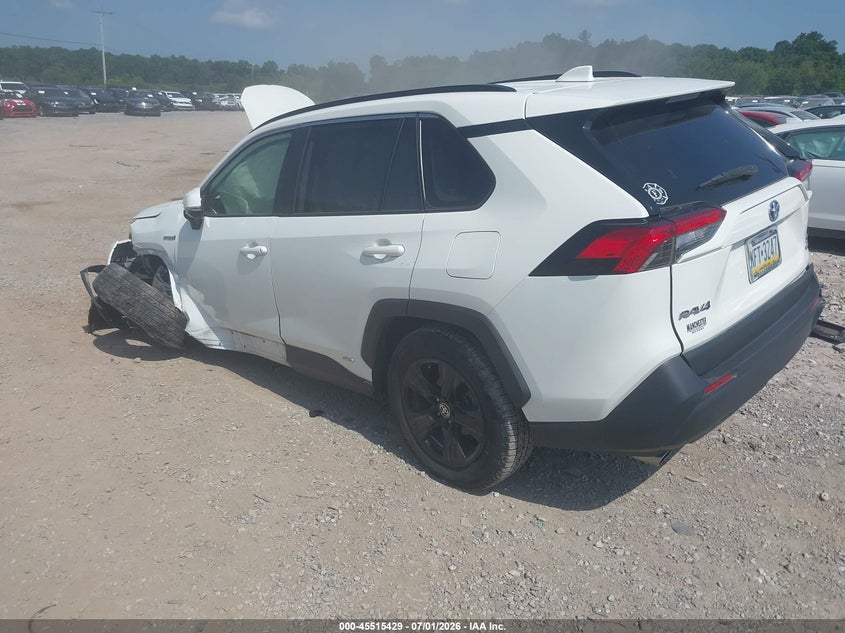 2021 Toyota Rav 4 VIN JTMR6RFV9MD509967 IAAI salvage auction — FRONT END, Salvage Title, sold $10,100 on 2026-08-01 (photo 3)