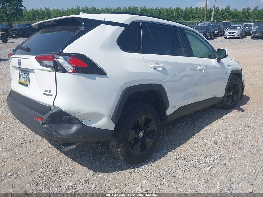 2021 Toyota Rav 4 VIN JTMR6RFV9MD509967 IAAI salvage auction — FRONT END, Salvage Title, sold $10,100 on 2026-08-01 (photo 4)