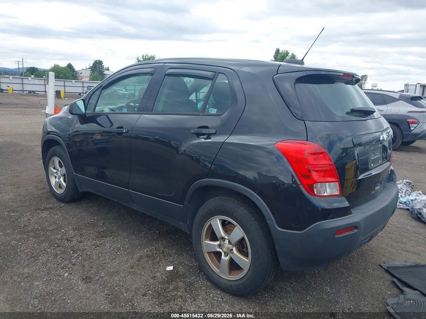 2016 Chevrolet Trax VIN KL7CJNSB7GB621320 IAAI salvage auction — NORMAL WEAR, Clear (Washington), sold $400 on 2026-07-28 (photo 3)