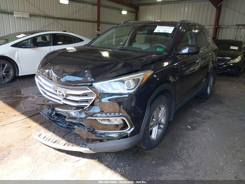 2017 Hyundai Santa fe VIN 5XYZU3LB0HG427307 IAAI salvage auction — FRONT END, Salvage (Virginia), sold $2,850 on 2026-07-30 (photo 2)