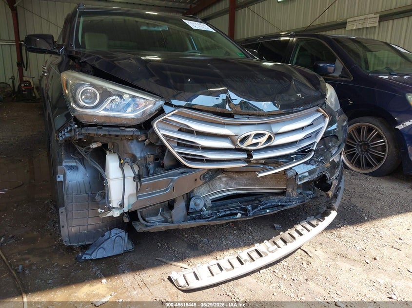 2017 Hyundai Santa fe VIN 5XYZU3LB0HG427307 IAAI salvage auction — FRONT END, Salvage (Virginia), sold $2,850 on 2026-07-30 (photo 6)