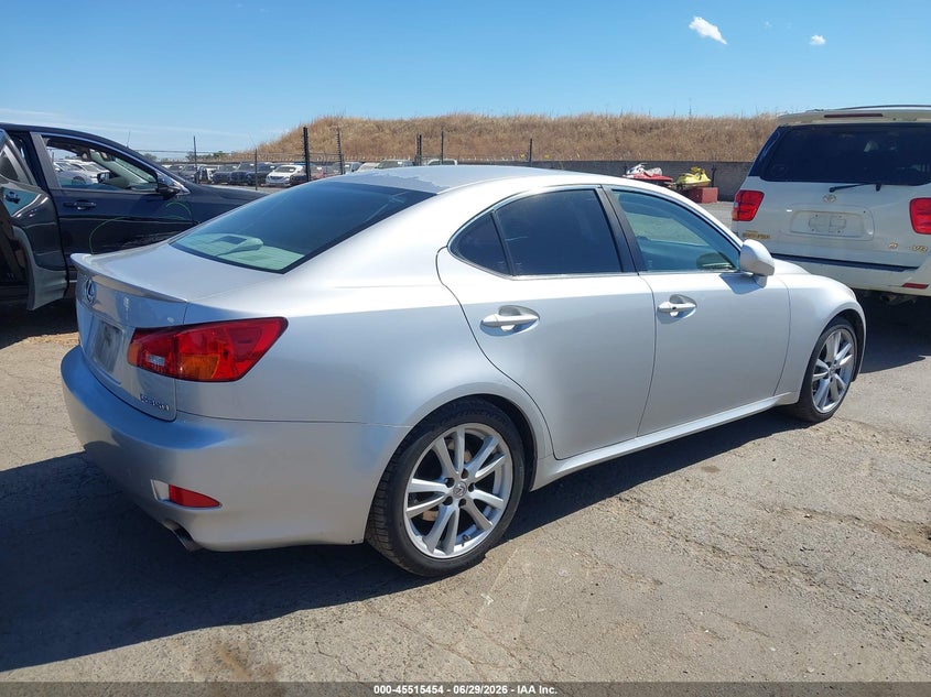 2006 Lexus Is 350 VIN JTHBE262065004932 IAAI salvage auction — NORMAL WEAR, Clear - Dealer Only (California), sold $1,900 on 2026-07-08 (photo 4)