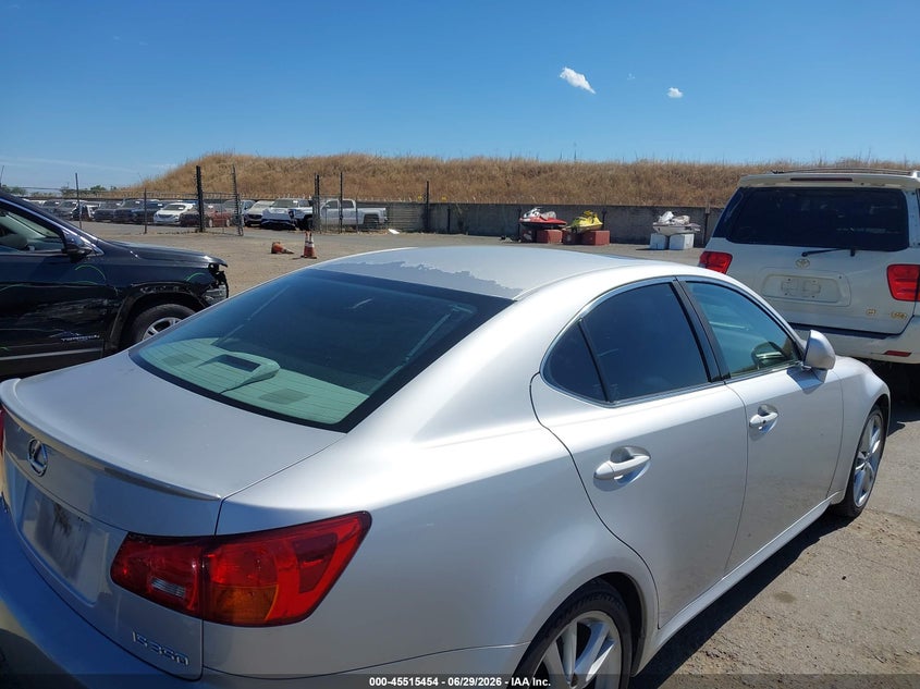 2006 Lexus Is 350 VIN JTHBE262065004932 IAAI salvage auction — NORMAL WEAR, Clear - Dealer Only (California), sold $1,900 on 2026-07-08 (photo 6)
