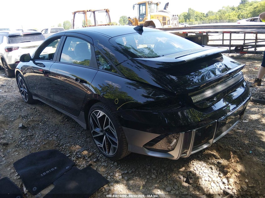 2023 Hyundai Ioniq 6 VIN KMHM34AA5PA048746 IAAI salvage auction — REAR END, Salvage Title, sold $12,075 on 2026-08-20 (photo 3)