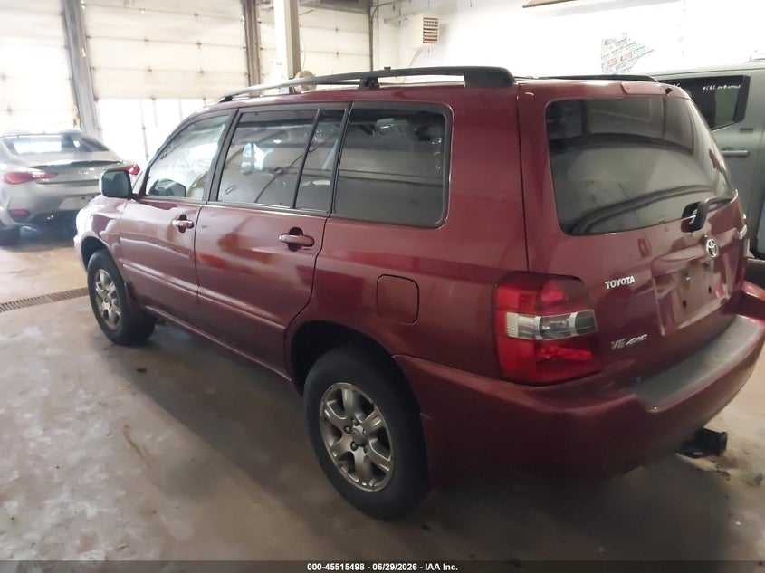 2005 Toyota Highlander VIN JTEEP21A550090608 IAAI salvage auction — NORMAL WEAR, Clear (Minnesota), sold $900 on 2026-07-08 (photo 3)